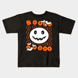 Spooky Halloween Quote Text Orange Kids T-Shirt